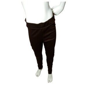 Brown Leggings - Comfortable Polyester-Spandex Blend